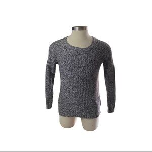 American Eagle Ahh-Mazingly Soft Heather Grey 3-D Cable Knit Crewneck Sweater Sm